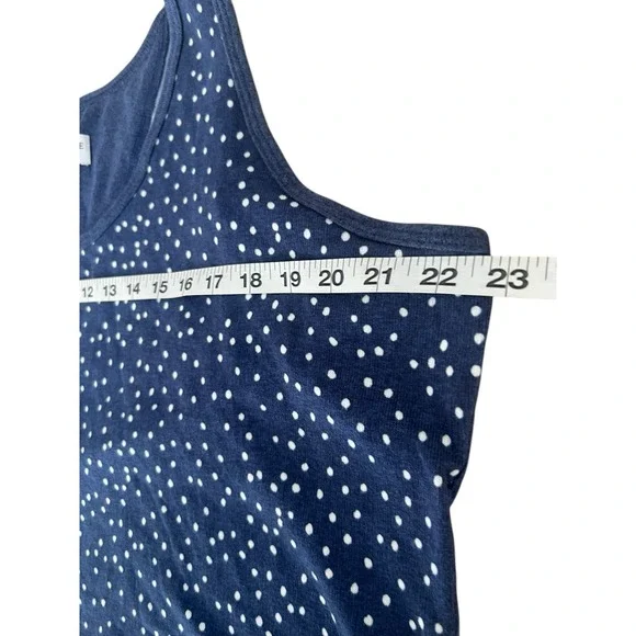 Live Love Lounge by Karen Neuburger Women's XXL‎ Soft Blue White Dot Tank Top - Picture 4 of 8